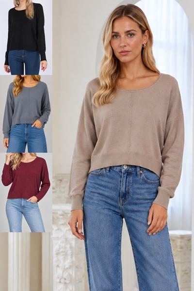 Sadie Center Seam Sweater
