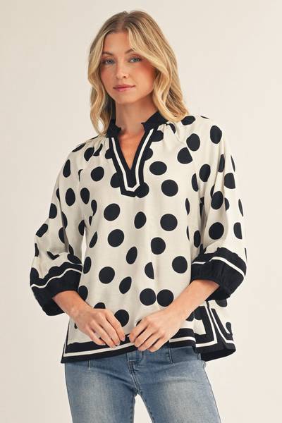 Margo Polka Dot Top