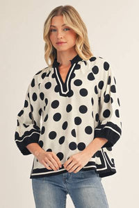 Margo Polka Dot Top