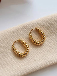 Cere Twisted Hoop Earrings