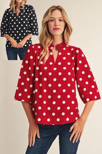Nonella Polka Dot Top
