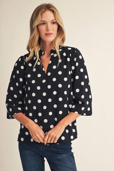 Nonella Polka Dot Top