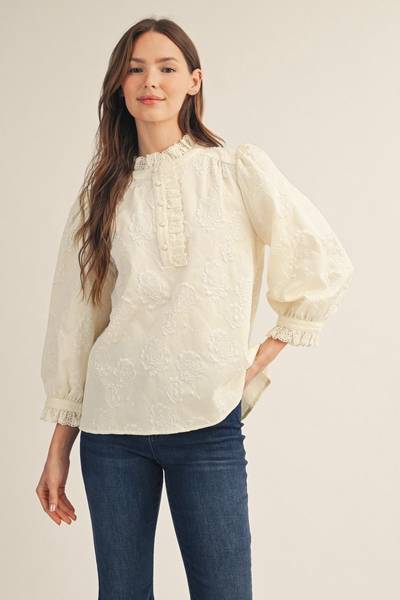 Floral Textured Top
