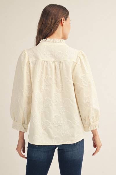 Floral Textured Top
