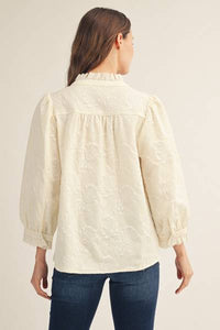 Floral Textured Top