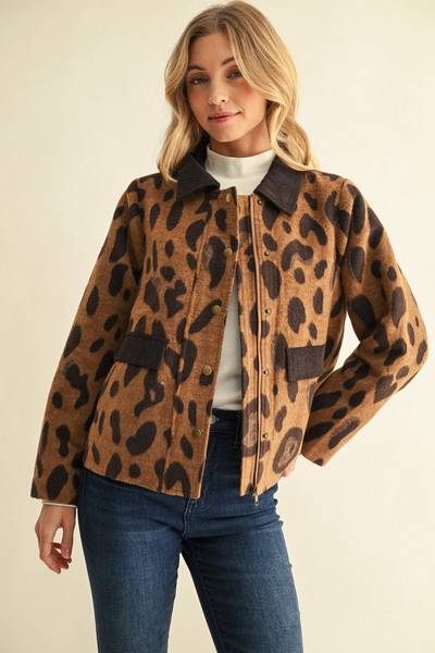 Rococo Leopard Print Jacket