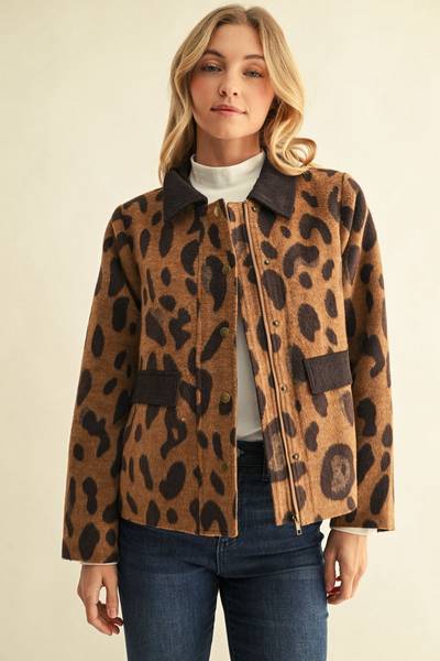 Rococo Leopard Print Jacket
