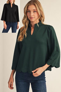 Jilly Scalloped Top