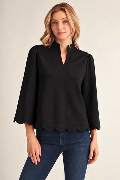 Jilly Scalloped Top