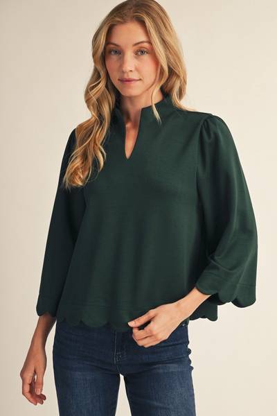 Jilly Scalloped Top