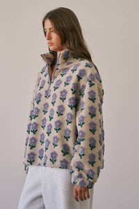 Daisy Sherpa Half-Zip Pullover