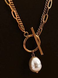 Solaria Pearl Toggle Necklace