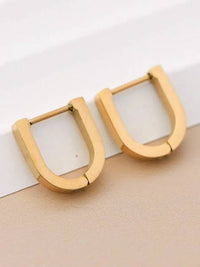 Modernist Hoop Earrings