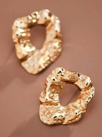 Sculptural Hammered Earrings