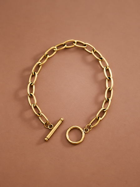 Paperclip Toggle Bracelet