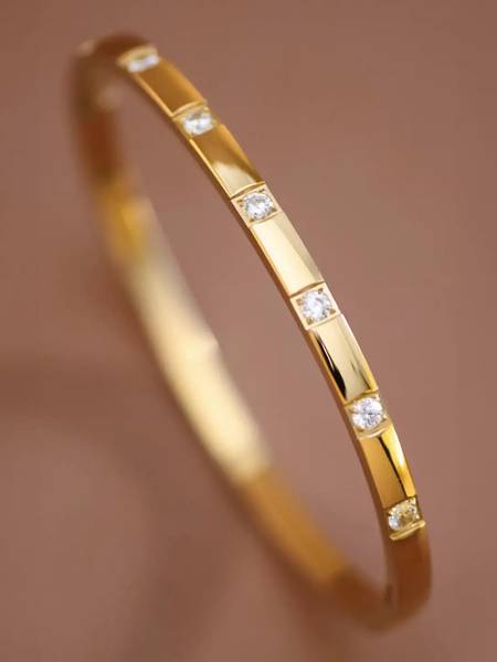 Crystal Studded Cuff Bracelet