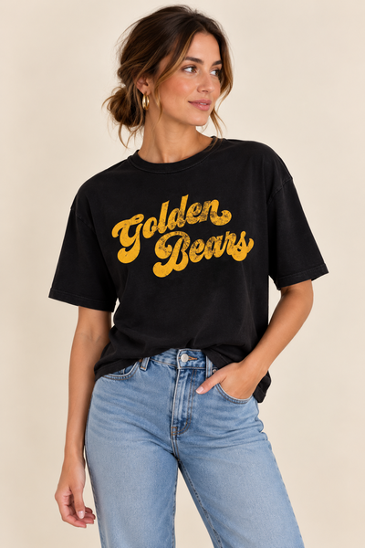 Golden Bears Script Tee