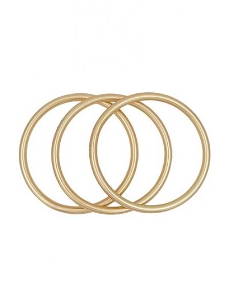 Matte Gold Bangle Bracelet Set