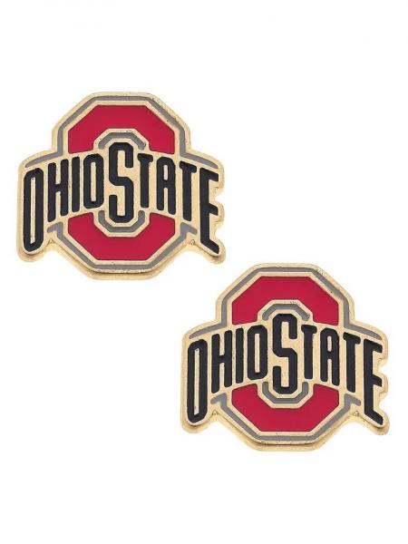 Ohio State Enamel Stud Earrings