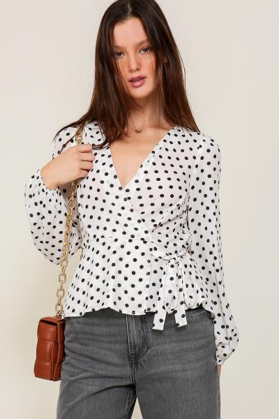 Hingham Faux Wrap Top