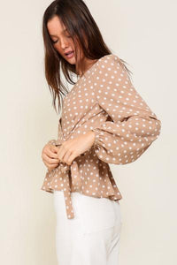 Hingham Faux Wrap Top