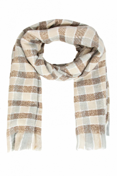 Khaki Plaid Scarf