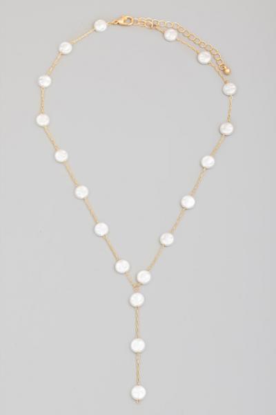 Pearl Lariat Necklace