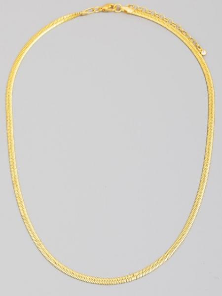 Gold Plated Snake Chain Necklace