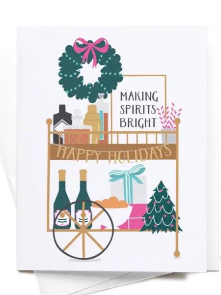 Christmas Bar Cart Card