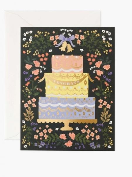 Woodland Wedding Cake Card