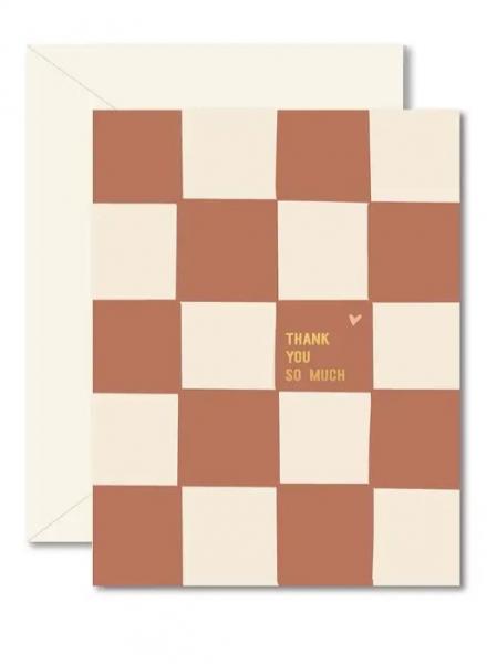 Checkerboard Thank You Card