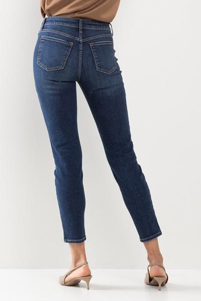 Mid-Rise Skinny Dark Denim