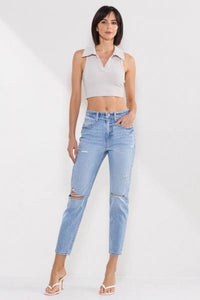 High Rise Skinny Light Denim