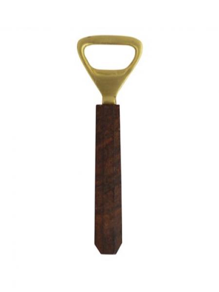 Wood & Brass Bottle Opener