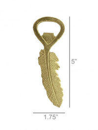 Gold Feather Bottle Opener