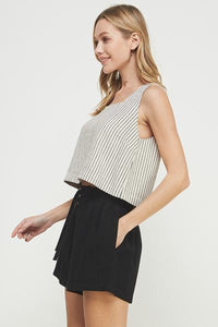 Attie Linen Blend Top