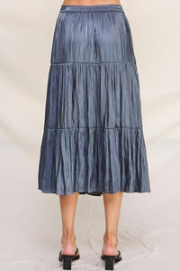 Tiered Crinkle Skirt