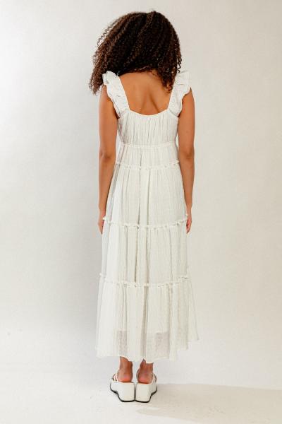 Crepe Tiered Dress