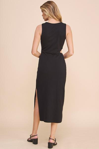 Cotton Blend Knot Dress