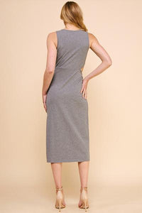 Cotton Blend Knot Dress