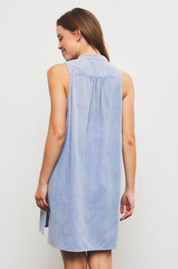 Faded Wash Denim Dress