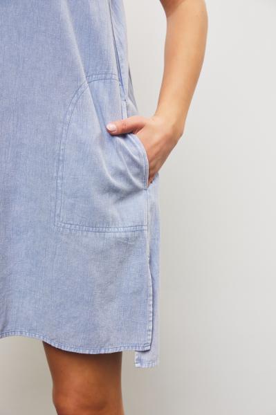 Faded Wash Denim Dress