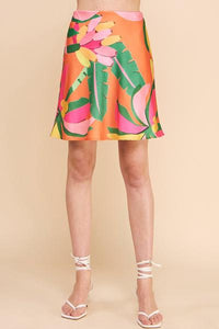 Satin Tropics Skirt