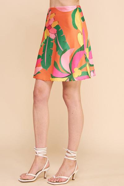 Satin Tropics Skirt