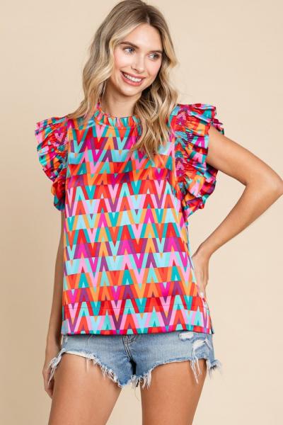 Vivian Ruffle Top