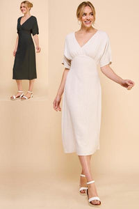 Cotton/Linen Dolman Dress