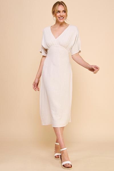 Cotton/Linen Dolman Dress