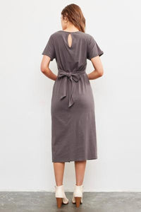 Helena Cotton Wrap Tie Dress