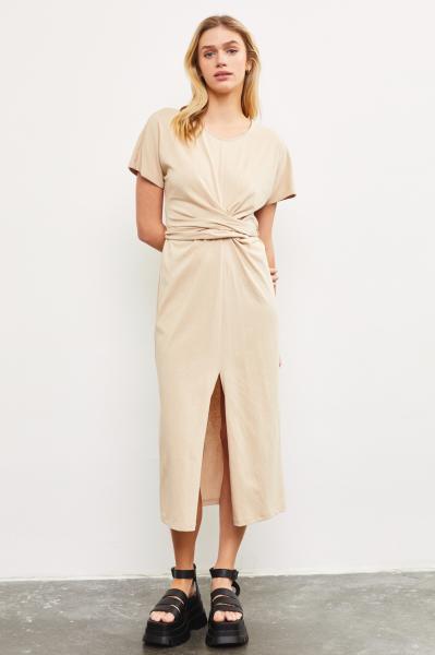 Helena Cotton Wrap Tie Dress