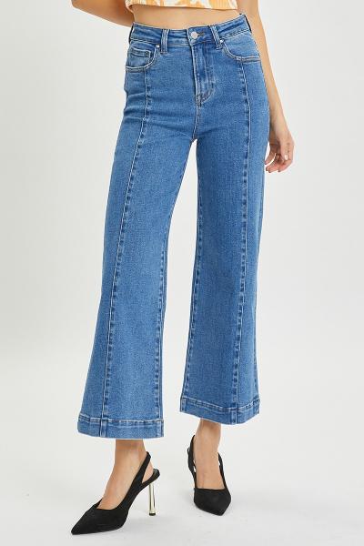 High Rise Center Seam Denim